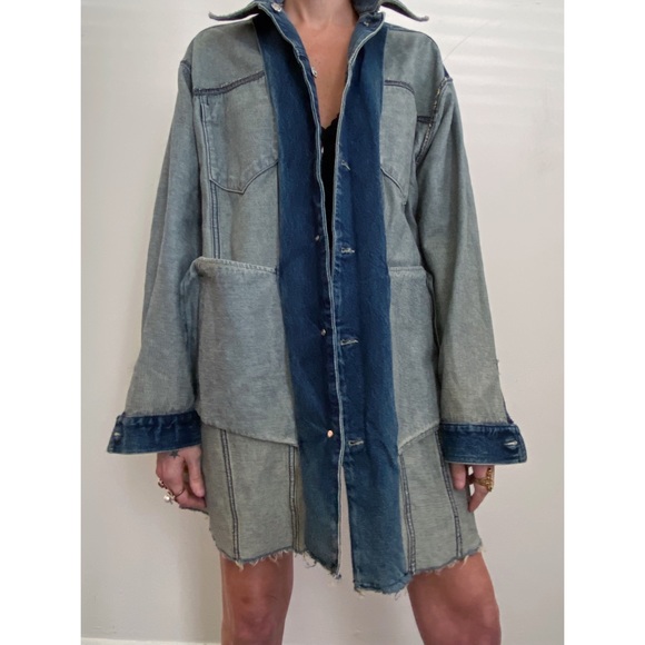 NWOT MM6 Maison Margiela Oversized Denim Jacket - Picture 7 of 16